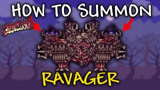 How to summon RAVAGER in Terraria Calamity mod  RAVAGER Calamity mod  RAVAGER BOSS [upl. by Wehner709]