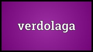 Verdolaga Meaning [upl. by Donaldson]