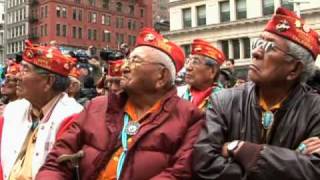 Navajo Code Talkers Honored in New York [upl. by Assel]