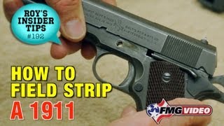 How To Field Strip A 1911 [upl. by Fesoy]