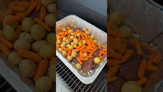 Smoked Pot Roast  Chuck Roast Food Roast Dinner Delicious Recipe Shorts [upl. by Ahseila]