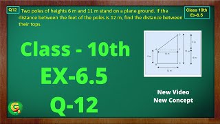 Ex 65 Q12 Class10  Triangles Chapter 6  Class10  NCERT  Class10 Ex 65 Q12  Green Board [upl. by Yvel838]