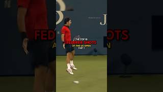 Top 10 Roger Federer shots at US open  Part 1 [upl. by Anelac]