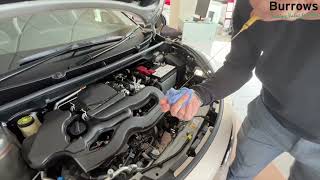 Toyota Aygo X  How to check the oil level [upl. by Amandi173]