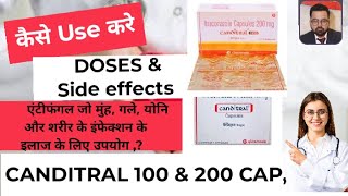 Canditral 100 Use in hindi  Canditral 200 tablet  Itraconazole 100mg  Antifungal drugs allergy [upl. by Selway]