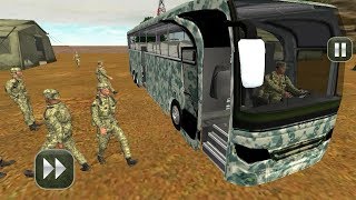 Army bus Driving 2017 military coach transporter [upl. by Sheaff]