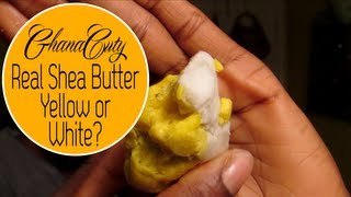 What Color Is Real  Raw Shea Butter [upl. by Eenot]