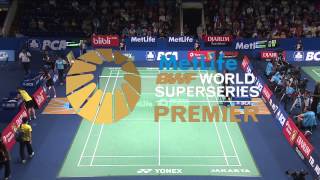 BCA Indonesia Open 2015  Badminton R16 M6WS  Hsu Ya Ching vs Saina Nehwal [upl. by Yevi]