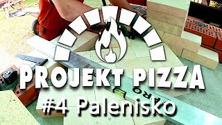 Przygotowanie podstawy szamotowej pod palenisko pieca do pizzy Część 4  Projekt Pizza [upl. by Kally]