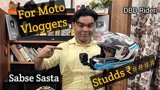 Cheapest Motovlogging Helmet  Studds Trooper D1 unboxing and review  DBD Rider  studds dbdrider [upl. by Namlak]