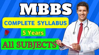 What Doctors Read In MBBS  Syllabus Of MBBS  Doctors Subject  How to become Doctor mbbsstudent [upl. by Quintana]