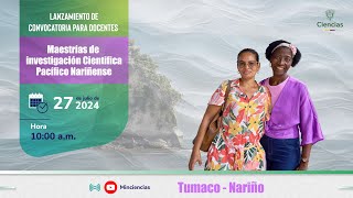 Lanzamiento convocatoria para docentes  Maestrías de investigación científica [upl. by Ethelind]