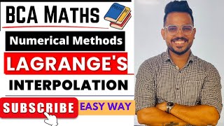 Lagranges interpolation formula I lagrange interpolation I lagrange method BCA maths [upl. by Netaf]