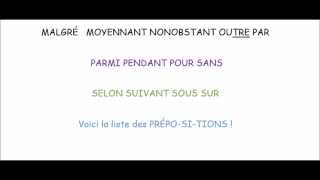 La chanson des prépositions [upl. by Patton]