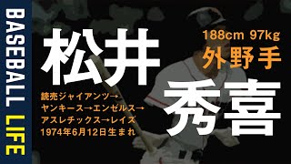 松井秀喜の年度別成績【巨人 ホームラン ヤンキース ゴジラ】 [upl. by Sofko464]