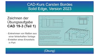 CADKurs für Solid Edge ab Version 2023 – Teil 193a [upl. by Aseek]