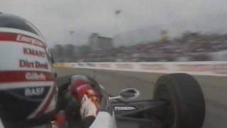 1993 nigel mansell long beach indycar grand prix pole position lap onboard [upl. by Annoj]