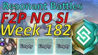 Resonant Battles Week 182 Guide F2P Min SI easy Harmonic inclusion FEH [upl. by Yerak881]