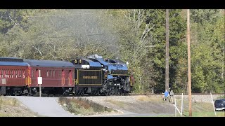 A day with steam locomotive 2102 October 5th Fall Foliage Trip [upl. by Enyrehtak]