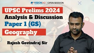 UPSC Prelims 2024  Analysis amp Discussion  Geography [upl. by Seiuqram]