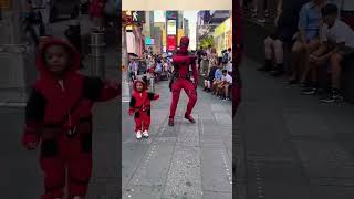 Real Mini Deadpool deadpool pooldays marvel cosplay dance music backstreetboys pop trending [upl. by Eelrefinnej618]