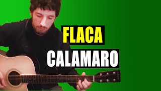 Flaca  Andrés Calamaro  En guitarra acústica [upl. by Olag930]