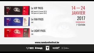 Spot vidéo Pass Tournai Ramdam Festival 2017 [upl. by Dhu372]