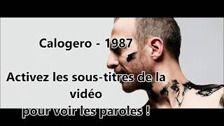 Calogero  1987 PAROLES [upl. by Mcdowell]