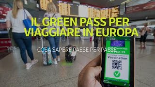 Il green pass per viaggiare in Europa tutto quello che c’è da sapere Paese per Paese [upl. by Telracs540]