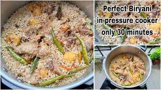 মাএ 30 মিনিটে বিরিয়ানি রান্না করা কত সহজ দেখুন  PERFECT BIRYANI IN PRESSUR COOKER instant biryani [upl. by Naujek511]