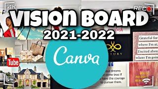 How To Make A Vision Board On Canva For Free [upl. by Goles]