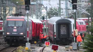 Entgleisung Stuttgart Hauptbahnhof 09102012 [upl. by Yemane]