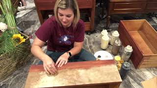 Sponge Painting Technique with Annie Sloan Chalk Paint [upl. by Scholz888]