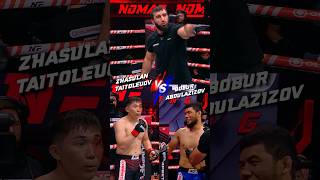 Bobur VS Zhasulan amp El Arbitro nomadfighting mma ufc boxing fighting sports referee fails [upl. by Neelloj]