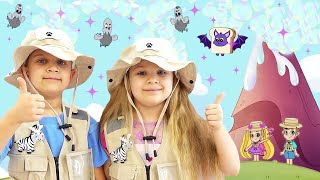 Diana and Roma Zookeeper Dress Up Play Pretend [upl. by Hillman]