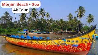 Morjim Beach  Goa  4k Virtual Tour [upl. by Ydda]