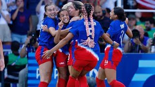 Mallory Swansons Goal Helps US Womens National Team Win Gold [upl. by Nylinnej728]