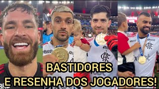 BASTIDORES E RESENHA DOS JOGADORES DO FLAMENGO CAMPEÃO CARIOCA PÓS JOGO FLAMENGO 1X0 NOVA IGUAÇU [upl. by Idaline]