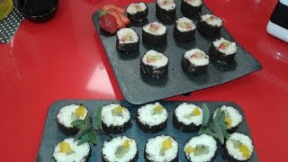 Trampantojo de sushi de frutas [upl. by Novit155]