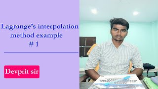 Lagranges interpolation method example [upl. by Haldi]