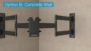 Installation of ‎PSCMF1 Corner TV Wall Mount [upl. by Narcho]