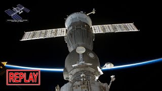 REPLAY First film crew arrives at ISS on Soyuz MS19 5 Oct 2021 [upl. by Balliett]