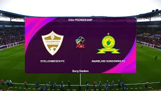 Stellenbosch vs Mamelodi Sundowns 01092024 Semifinal MTN 8 Cup PES 2021 [upl. by Beane]