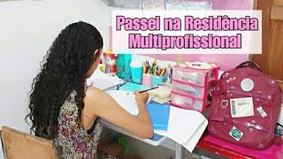 Passei na Residência Multiprofissional Como eu estudei pra Residência [upl. by Ecidnak74]