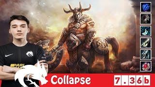 DOTA 2 TSpiritCollapse the CENTAUR WARRUNNER OFFLANE 736b [upl. by Aiuoqes]