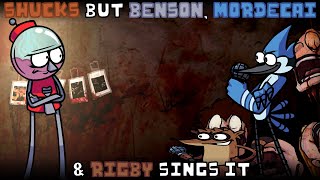 Shucks v2 but Benson Mordecai amp Rigby sings it  FNF Jeffys Endless Aethos covers [upl. by Yarb260]