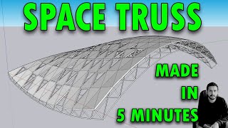 How To make Truss in Sketchup [upl. by Olrac]