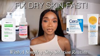 A Simple Beginner Friendly Skincare Routine for Dry Skin  Go from Dry amp Chapped to Dewy amp Hydrated [upl. by Anelat]