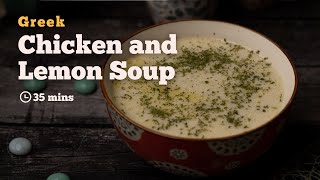 Greek Chicken and Lemon Soup Recipe  Restaurantstyle soup  Cookd [upl. by Agon]