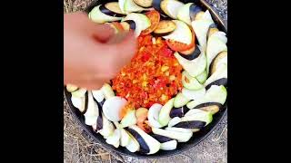 آشپزی در طبیعت  آموزش آشپزی  راتاتویی فرانسوی  French Ratatouille [upl. by Thad134]